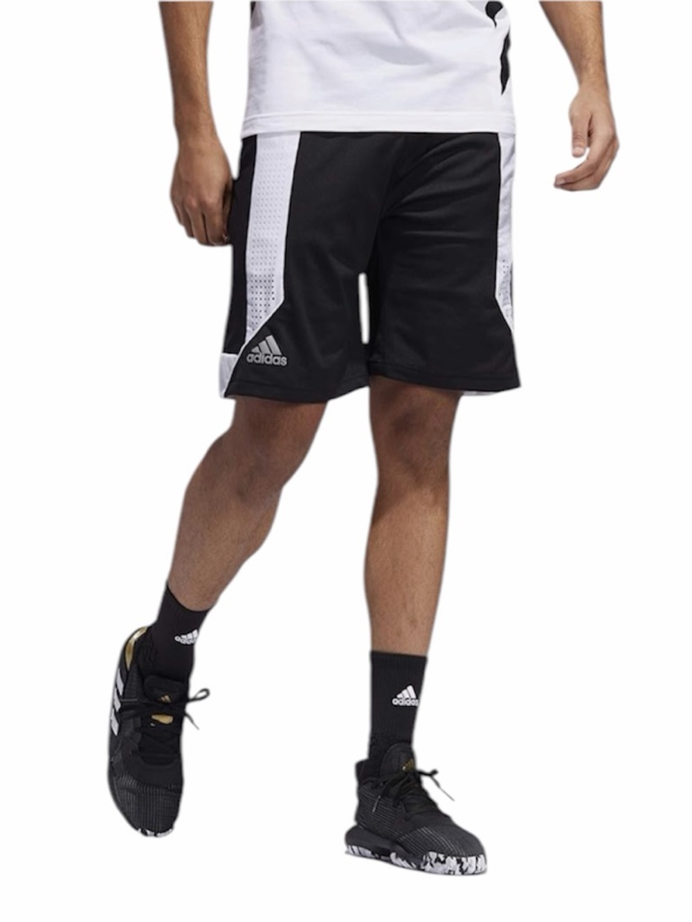 adidas Black and White Athletic Climacool C365 Basketball Shorts